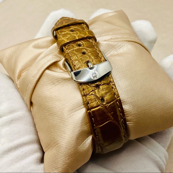 EUC Michele CSX 36mm Stainless Steel Chronograph Watch w/ Alligator Strap - Picture 14 of 16